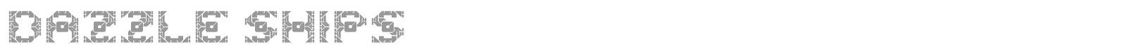 Dazzle Ships font preview